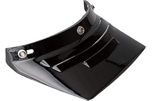 CHERN YUEH Retro 3-Snap Motorcycle Helmet Sunshield Vented Visor Peak