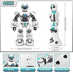 FUUY Large Robot Toy for Kids 17inch Interactive