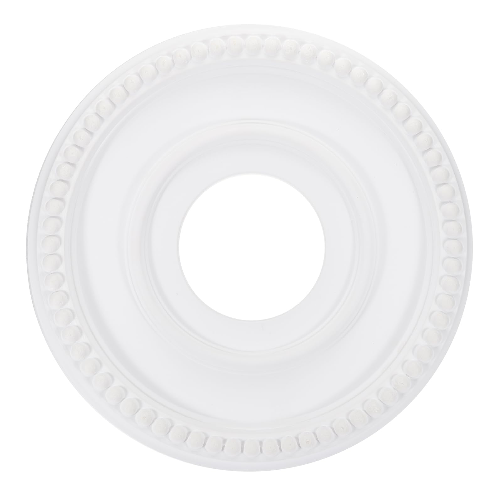 PATIKIL Ceiling Medallion, 12" OD x 4" ID PU Decorative Ceiling Light Medallion Chandelier Medallion Traditional Ceiling Light Cover Plate for Ceiling Light Fixtures Fans, White