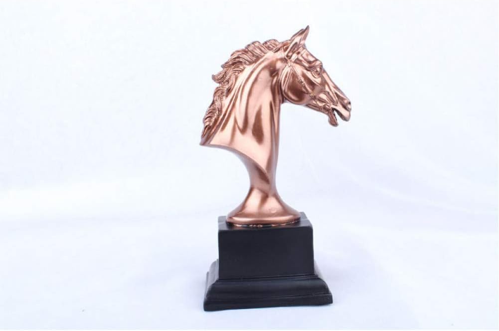 MKYXLN Horse Head Sculpture Home Decoration Ornaments Crafts Gift Figurines Crafts Decor
