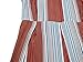 OUMAL Women Summer Jumpsuits Halter Neck Striped Wide Leg Backless Jumpsuits Rompers (M, Red)
