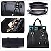 Handbag Shoulder Bag Hot Womens Vintage Messenger Tote with Bow (Black-A)