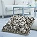 VivReal Grey Satin Rose Flower Square Pillow Cushion Pillowcase Case Cover 42x42cm