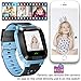 Kids Smart Watch Phone with SIM Card Slot GPS Tracker for Boys Girls with Fitness Tracker Games SOS Calls Camera Anti-Lost Wristband Bracelet Alarm Clock Holiday Birthday Gifts (Blue)