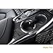 Xotic Tech Carbon Fiber Black ABS Gear Shift Panel Console Water Cup Holder Cover Trim, Compatible with Toyota Camry XLE/XSE 2018 2019 2020 2021 2022 2023 2024 with Seat Heater Buttons