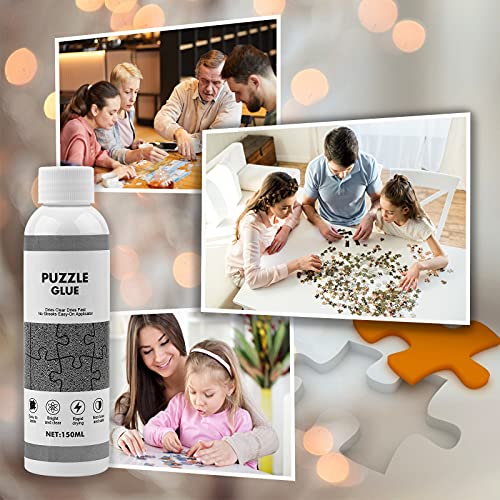 YAKAMOZ Jigsaw Puzzle Glue with Applicator Suitable for 1000/1500/3000