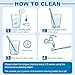 Tongue Cleaner Set for Fresh Breath - 2 Pieces Stainless Steel Tongue Scraper for Oral Hygiene Care and Cure Bad Breath with 3 Pieces Scraper Cleaning Tablet