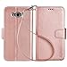 Arae Galaxy J7 Wallet Case with Kickstand and Flip Cover, Rosegold