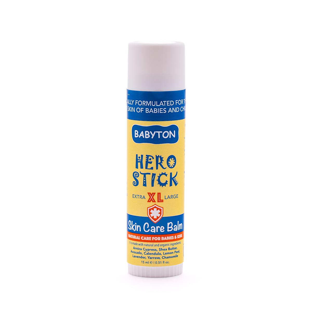 Babyton Hero Stick Skin Care Balm - Bug Bite Itch Relief for Kids, Toddlers,Diaper Bag Must-Have, Natural Soothing Boo Boo Stick Anti Itch Balm for Mosquito Bites for Babies and Children 15ml