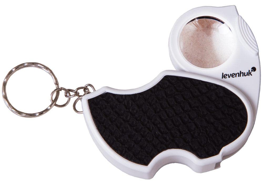 Levenhuk Zeno Gem M7 Compact Folding Magnifier with LED and UV Illuminations, Comes in a Colorful Package