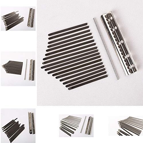 SZBYKJ 17 Keys Kalimba Keyboard Manganese Steel Kalimba Key Chrome Music Instrument 17 keys without lettering