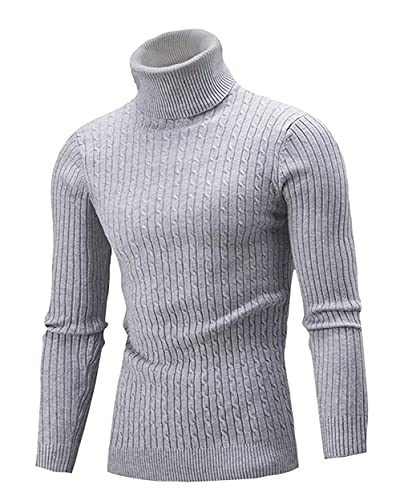 Men Slim Fit Turtleneck Sweater