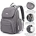 Dokoclub Diaper Bag, Baby bags Backpack for Mom and Dad with Changing Pad（Dark Gray