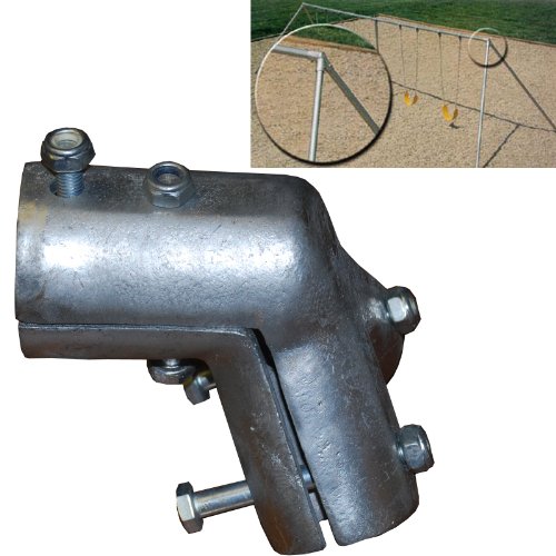 Pipe Swing Set Frame Hanger 2 3/8" or 2.5" Pipe Swing Frame Fitting End