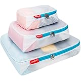 pack all Ultralight Packing Bag Set, Waterproof Material Luggage Organizers, 3 Pcs Travel Packing Bags, Suitcase Organizer Ba