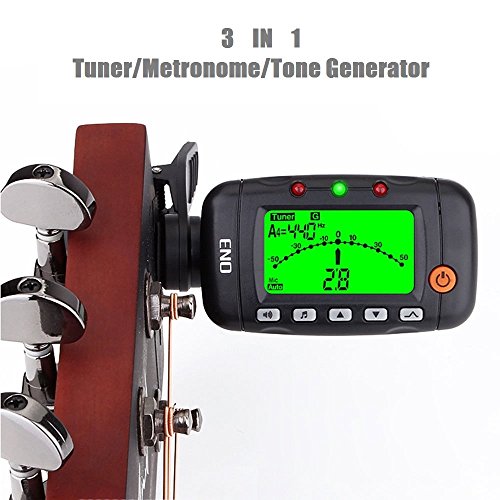 Portable Clip on Violin Tuner and Metronome with Sound, Acoustic Clip