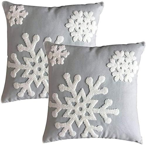 Elife Soft Square Christmas Snowflake Home Decorative Canvas