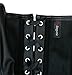 BSLINGERIE Womens Faux Leather Zipper Front Bustier Corset Top