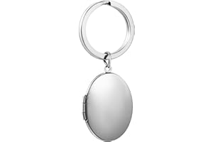 PHOCKSIN Silver Heart Locket Keychains for Women Gold Locket Key chain that Hold Pictures Photo Keychain Gifts for Christmas