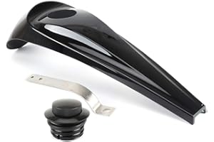 REMAIW MOTO Motorcycle Smooth Dash Fuel Console Gas Tank Cap Covers w/Sealing Strip For Harley Touring Electra Glide Street 2008-2018