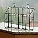 Antique Black Wall Mounted Iron Mail Magazine Rack Utility Organizer