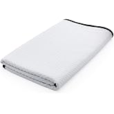 The Rag Company Dry Me A River Car Drying Towel, 26x59 in, 1-Pack | Paint-Safe &amp; Scratch-Free, Ultra-Absorbent, White, 70/30 Blend Korean Microfiber, 390 GSM, Dries Vehicles Faster
