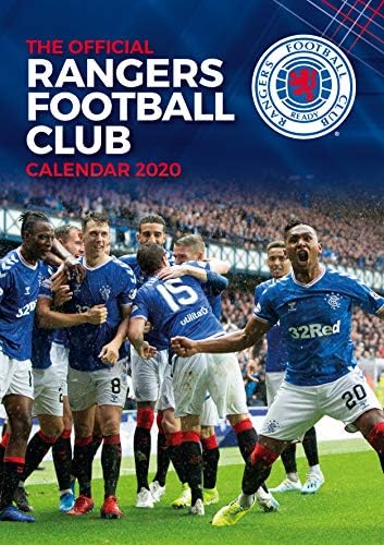 Glasgow Rangers FC 2020 Calendar - Official A3 Month to View Wall Calendar