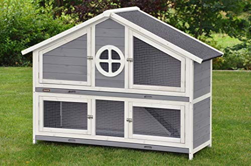 nanook Kaninchenstall,Hasenstall Meerschweinschenstall Momo Wetterfest, imprägniert, 128 x 46 x 110 cm