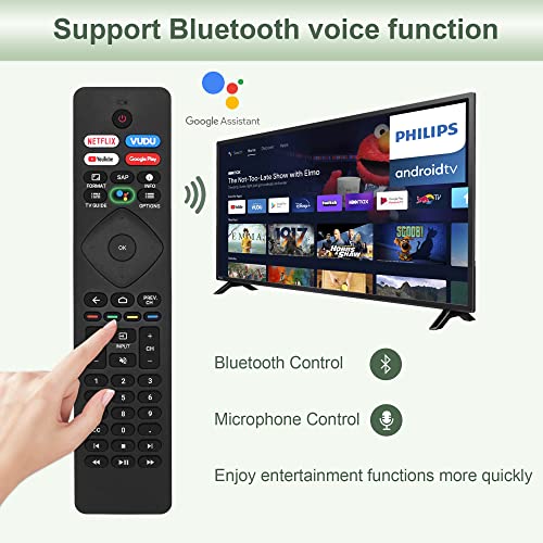 New Remote Control Fits Philips Smart TV Universal Voice Remote