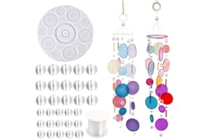 Wind Chimes Resin Mold DIY Wind Chime Making Kit Hanging Chimes Epoxy Molds for Home Decor 1set