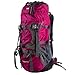 WASING 55L Internal Frame Backpack Hiking Backpacking Packs for Outdoor Travel Climbing Camping Mountaineering with Rain Cover - Red