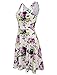 TAM WARE Womens Casual Fit and Flare Floral Sleeveless Dress TWCWD054-WHITEPURPLE-US L