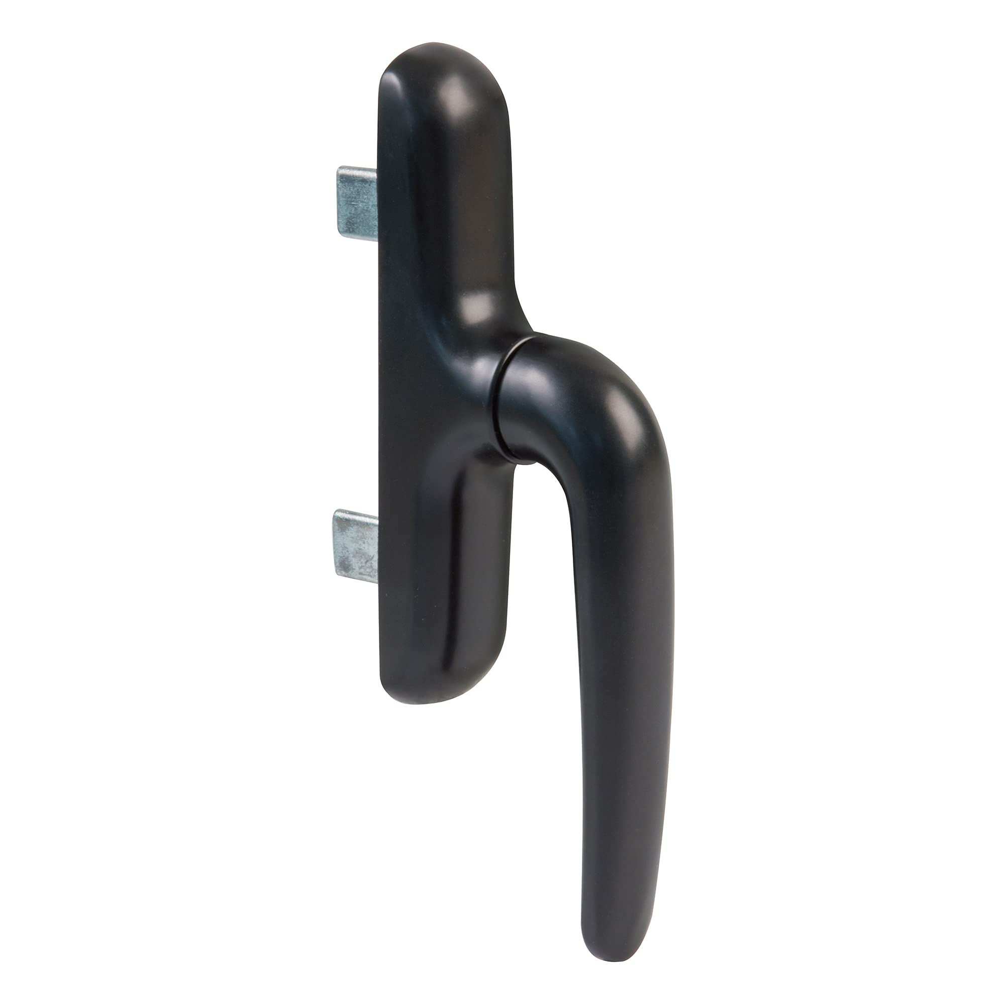Amig - Casement Window Handle - Aluminium Base - PVC Cover - Black Colour - Concealed Screw Fixing - 180 x 35 x 64 mm - Without Spindle