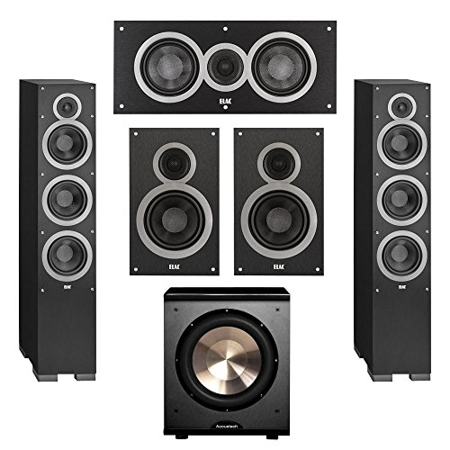Elac System with Debut F6 Floorstanding Speakers, Debut C5