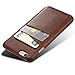 XRPow iPhone 6s Wallet Phone Case, iPhone 6 Case, Slim PU Leather Back Protective Case Cover with Credit Card Holder Brown