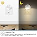 FRiEQ LED Plug in Night Light with Dusk to Dawn Sensor, Perfect for Bedroom, Bathroom, Kitchen, Stairs, or Any Dark Room (2 Pack)