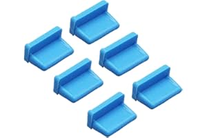 WXZRLIU 20 Pcs USB A Type Female Port Cover Caps - Silicone USB Port Plugs Dust Cover, Protect USB Ports from Dust and Oxidation, Compatible with USB Type A Female Interface, Easy to Install（Blue）