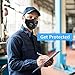 Dust Mask - Activated Carbon Face Mask with Extra Filter Cotton Sheet and 2 Valves for PM2.5, Running, Cycling, Outdoor Activities (1 pack with filter)