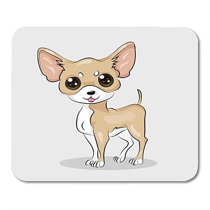 Amazon マウスパッドカラフルな動物漫画かわいい面白いチワワ犬のマウスパッドでノートブック デスクトップコンピューターマウスマット オフィス用品 Madisonexpedition マウスパッド 通販