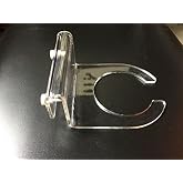 Marine Color 4 Inch Pre Sump Filter Sock Holder Aquarium Sump Mount Bracket Acrylic Saltwater Reef Tank Felt Bag Overflow Box Sock Holder with Screw Fixed