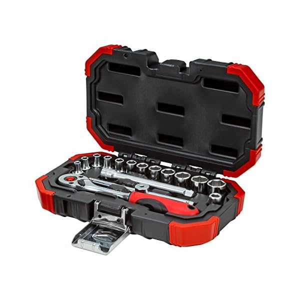 GEDORE red SteckschlÃ¼sselsatz, 16-teilig, Mit Umschaltknarre, Ratsche, SteckschlÃ¼ssel, 1/4" – Bild 4