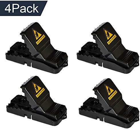 Mouse Trap - 4 Pack, Needobi Mice\Rat Trap Snap Humane Power Rodent Killer, Quick &amp; Effective 100% Mouse Catcher, Safe &amp; Sanitary Families\Pets Protector
