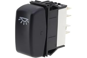 Dome Lamp Rocker Switch for Kenworth Trucks - Direct Fit Replacement, Plug-and-Play Installation, Black Plastic P27-1040-10 f