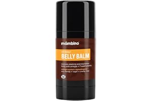 Mambino Organics Oh Baby! Belly Balm for Pregnant Women, Organic Shea Butter, Tamanu Oil and Calendula, Helps Reduce Stretch Marks in Pregnancy, Vegan, Maternity Skin Care, 2.5 fl oz