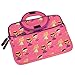8.9-10.1 inch Kid Tablet Sleeve, Evecase Cute Fairy Tale Princess Themed Neoprene Carrying Sleeve Case Bag for 8.9-10.1 inch Kid Tablets (Pink & Purple Trim, with Dual Handle and Accessory Pocket)