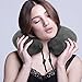 ROULER Neck Pillow-Memory Foam Airplane Travel Pillow - with Eye Mask, Earplugs and A Travel Pouch Included (Grey)