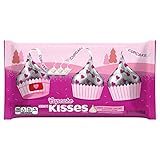 Hershey's Valentines White Cookie Cupcake Kisses 10oz ( Pack of 2 ) Packaging may vary.
