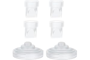 MompMuir 4pcs Duckbill Valves & 2pcs Silicone Diaphragm Compatible with Momcozy M5 Wearable Breast Pump, Replacement Parts Accessories for Momcozy M5 Pump Parts, Not Original Pump Parts