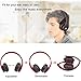 Old Shark Foldable Bluetooth Over-Ear Headphone for Kids, On-Ear Wireless Headset for Adults Built-in Mic with 3.5mm Audio Cable Red and Black