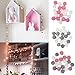 Felt Wool Ball String Wall Hanging Pom Pom Garland Home Decorations 30mm Balls (Gray White)